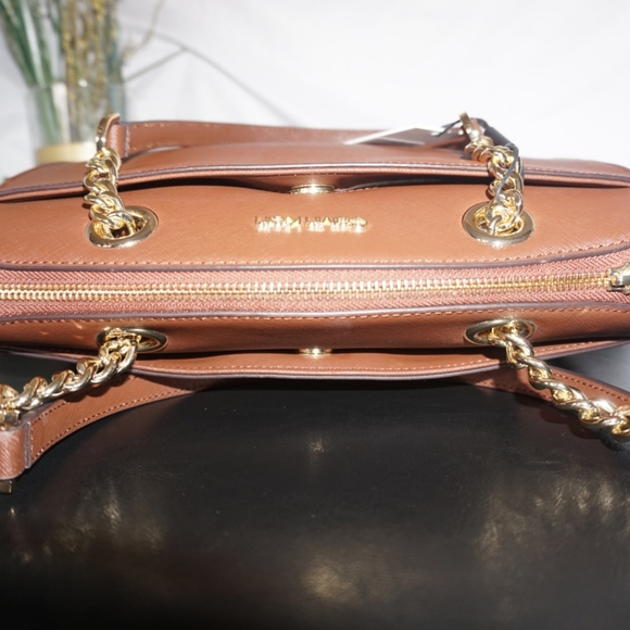 CK leather satchel handbag MSRP $238 - Picture 4 of 6